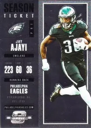 2017 Panini Contenders Optic #84 - Jay Ajayi - Philadelphia Eagles