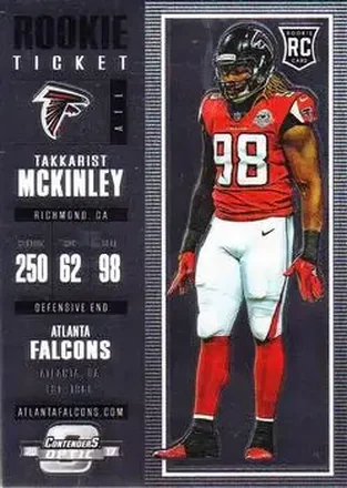 2017 Panini Contenders Optic #95 - Takkarist McKinley - Atlanta Falcons