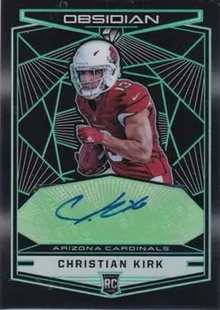 2018 Panini Obsidian - Electric Etch Green #113 - Christian Kirk - Arizona Cardinals