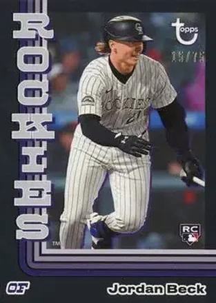 2024 Topps Brooklyn Collection - Black #5 - Jordan Beck - Colorado Rockies