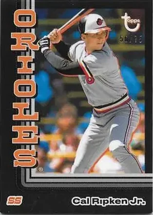 2024 Topps Brooklyn Collection - Black #33 - Cal Ripken - Baltimore Orioles