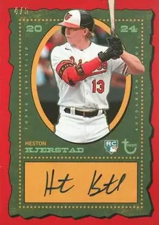 2024 Topps Brooklyn Collection - Autographs Red #AC-HK - Heston Kjerstad - Baltimore Orioles