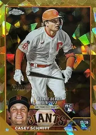 2023 Topps Chrome Update Sapphire Edition - Gold #USCS198 - Casey Schmitt - San Francisco Giants
