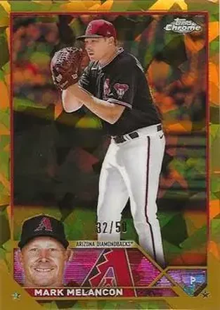 2023 Topps Chrome Update Sapphire Edition - Gold #USCS217 - Mark Melancon - Arizona Diamondbacks