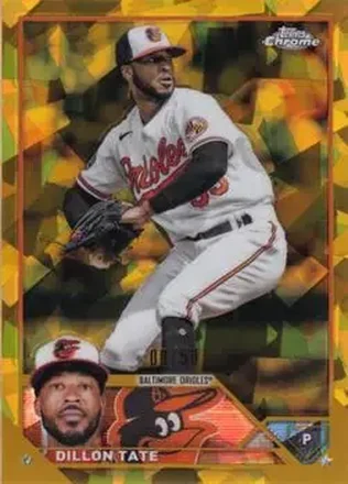 2023 Topps Chrome Update Sapphire Edition - Gold #USCS219 - Dillon Tate - Baltimore Orioles
