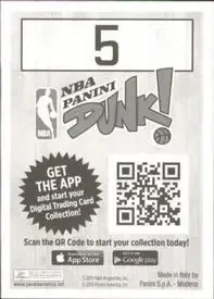 Back of Klay Thompson