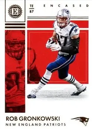 2017 Panini Encased #60 - Rob Gronkowski - New England Patriots