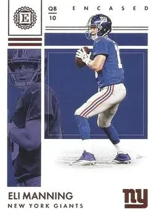 2017 Panini Encased #80 - Eli Manning - New York Giants