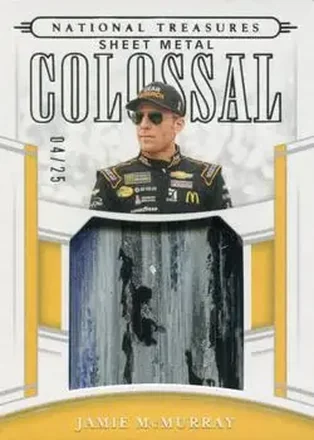 2020 Panini National Treasures - Colossal Race Used Sheet Metal #CRU-JM - Jamie McMurray - Chip Ganassi Racing