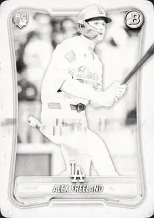 2026 Bowman - Printing Plate Black #70 - Alex Freeland - Los Angeles Dodgers
