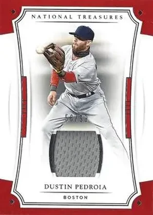 2017 Panini National Treasures #113 - Dustin Pedroia - Boston Red Sox