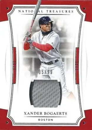 2017 Panini National Treasures #130 - Xander Bogaerts - Boston Red Sox