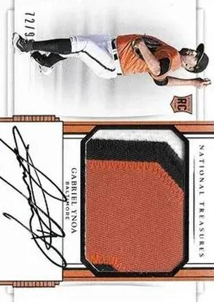 2017 Panini National Treasures #176 - Gabriel Ynoa - Baltimore Orioles