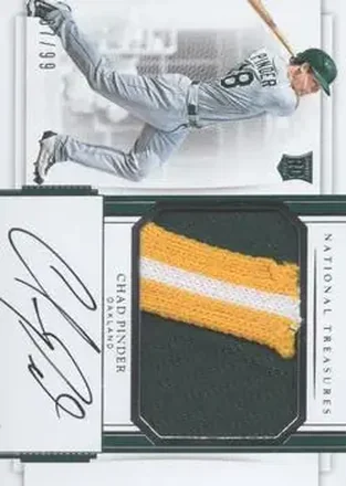 2017 Panini National Treasures #177 - Chad Pinder - Oakland Athletics