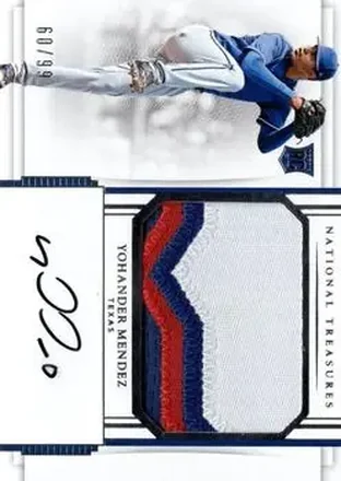 2017 Panini National Treasures #205 - Yohander Mendez - Texas Rangers