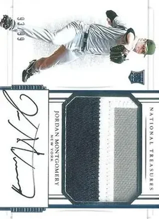2017 Panini National Treasures #206 - Jordan Montgomery - New York Yankees