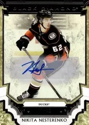 2023-24 Upper Deck Black Diamond - Pure Black Autographs #BDB-NN - Nikita Nesterenko - Anaheim Ducks