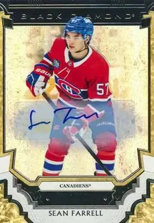 2023-24 Upper Deck Black Diamond - Pure Black Autographs #BDB-SF - Sean Farrell - Montreal Canadiens
