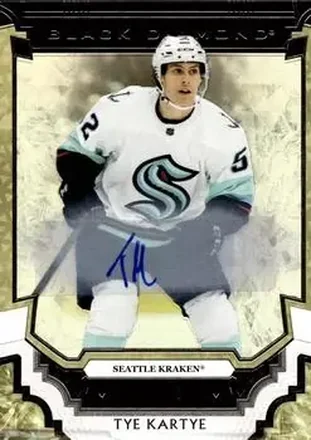 2023-24 Upper Deck Black Diamond - Pure Black Autographs #BDB-TK - Tye Kartye - Seattle Kraken