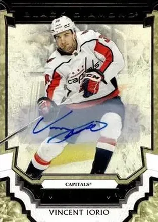 2023-24 Upper Deck Black Diamond - Pure Black Autographs #BDB-VI - Vincent Iorio - Washington Capitals