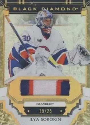 2023-24 Upper Deck Black Diamond - Pure Black Premium Relics #BDB-IS - Ilya Sorokin - New York Islanders