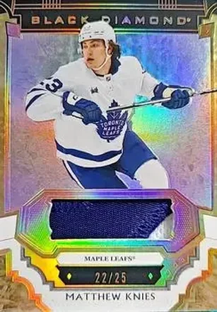 2023-24 Upper Deck Black Diamond - Pure Black Premium Relics #BDB-KN - Matthew Knies - Toronto Maple Leafs