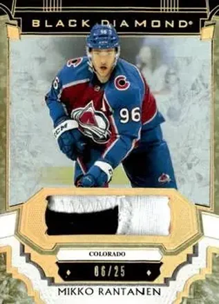 2023-24 Upper Deck Black Diamond - Pure Black Premium Relics #BDB-MR - Mikko Rantanen - Colorado Avalanche