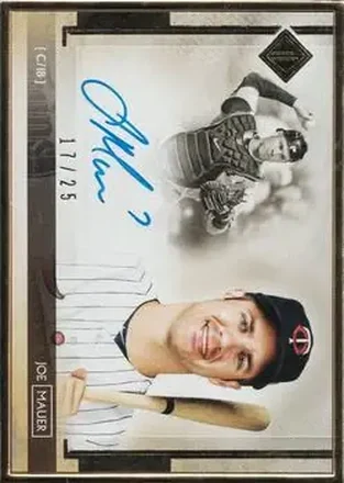 2020 Topps Transcendent Collection - Transcendent Collection Autographs Variation #TCAV-JM - Joe Mauer - Minnesota Twins