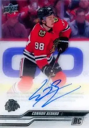 2023-24 Upper Deck Clear Cut #CC-CB - Connor Bedard - Chicago Blackhawks