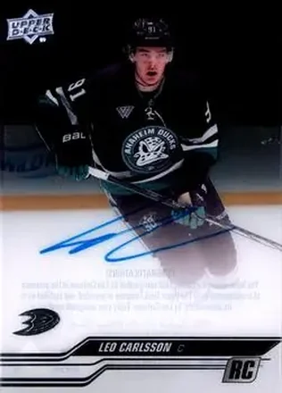 2023-24 Upper Deck Clear Cut #CC-LC - Leo Carlsson - Anaheim Ducks