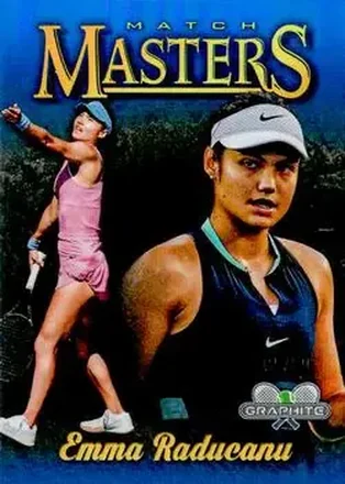 2024 Topps Graphite - Match Masters Blue Refractor #MM-EU - Emma Raducanu