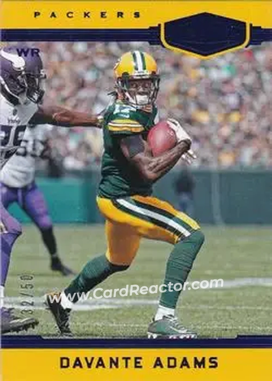 2018 Panini Plates & Patches - Blue #68 - Davante Adams - Green Bay Packers - Front