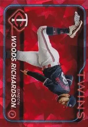 2024 Topps Chrome Update Sapphire Edition - Red Sapphire #USCS295 - Simeon Woods Richardson - Minnesota Twins