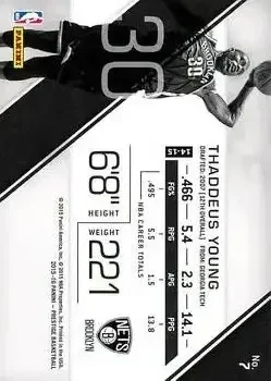 Back of Thaddeus Young