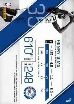 Back of Henry Sims