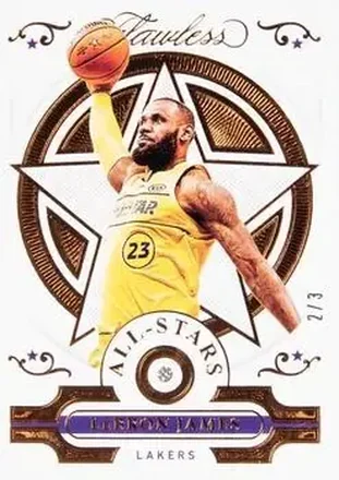 2020-21 Panini Flawless - Bronze #137 - LeBron James - Los Angeles Lakers