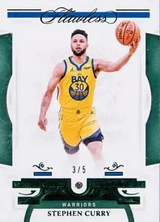 2020-21 Panini Flawless - Emerald #5 - Stephen Curry - Golden State Warriors