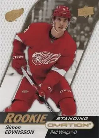 2023-24 Upper Deck Ovation - Standing Ovation Gold Spectrum #139 - Simon Edvinsson - Detroit Red Wings