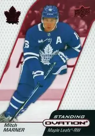 2023-24 Upper Deck Ovation - Standing Ovation Red #30 - Mitch Marner - Toronto Maple Leafs