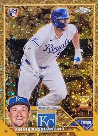 2023 Topps Gilded Collection - Mini-Diamond Gold Etch Refractors #10 - Vinnie Pasquantino - Kansas City Royals
