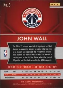 Back of John Wall