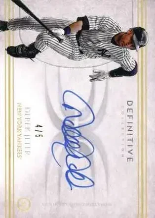2017 Topps Definitive Collection - Autograph Inscription Collection #DCAI-DJ - Derek Jeter - New York Yankees