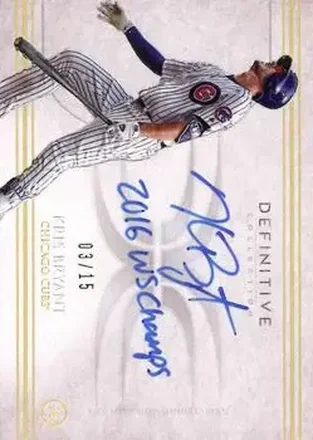 2017 Topps Definitive Collection - Autograph Inscription Collection #DCAI-KB - Kris Bryant - Chicago Cubs