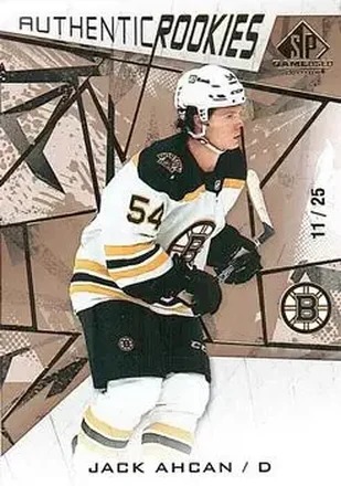 2021-22 SP Game Used - Gold Fragment #161 - Jack Ahcan - Boston Bruins