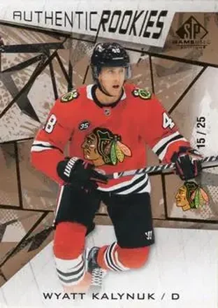 2021-22 SP Game Used - Gold Fragment #162 - Wyatt Kalynuk - Chicago Blackhawks