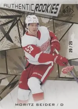 2021-22 SP Game Used - Gold Fragment #195 - Moritz Seider - Detroit Red Wings