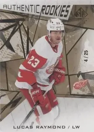 2021-22 SP Game Used - Gold Fragment #200 - Lucas Raymond - Detroit Red Wings