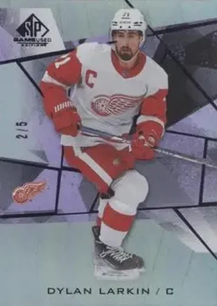 2021-22 SP Game Used - Purple Fragment #35 - Dylan Larkin - Detroit Red Wings