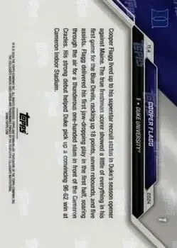 Back of Cooper Flagg