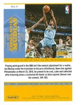 Back of Emmanuel Mudiay